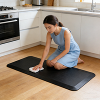 Individuell Bedruckter Moderner Waschbarer PVC-Teppich Rutschfester Boden Dicke Schaumstoff-Stehmatte Küchenmatte