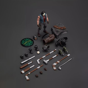 JOYTOY TMNT-Casey Jones Figurine d'action à l'échelle 1/18 Modèle articulé Figurine de collection Statue miniature Accessoires de personnage Base - Product Image 5