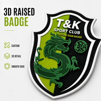Écussons personnalisés de la Ligue des Champions, badges tatami, transfert thermique, logo d'équipe de football, maillot de club, ballon de football, patch en silicone 3D en tissu