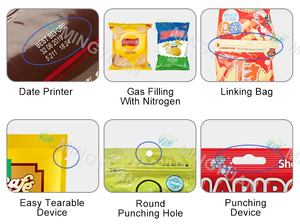 Automatische Snack-Granulat-Verpackungsmaschine Trockenfrüchte-Nüsse-Beutel-Verpackungsmaschine Sonnenblumenkerne Erdnüsse Cashewnüsse Verpackungsmaschine - Product Image 3