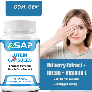 OEM Complexe de lutéine et de myrtille Supplément santé pour la vision oculaire 500mg Capsule de lutéine à la myrtille - Product Image 2