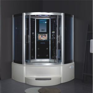 Salle <span class=keywords><strong>de</strong></span> <span class=keywords><strong>douche</strong></span> à vapeur européenne Offres Spéciales avec bain à remous Yacuzzi pour 2 personnes salle <span class=keywords><strong>de</strong></span> bain intérieure <span class=keywords><strong>cabine</strong></span> <span class=keywords><strong>de</strong></span> <span class=keywords><strong>douche</strong></span> en verre trempé <span class=keywords><strong>de</strong></span> 8mm - Product Image 1