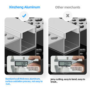 Bande lumineuse OEM, extrusion en forme de U, surface noire, encastrée dans le coin, plâtre mural en gypse, en aluminium LED pour plafond, armoire - Product Image 3