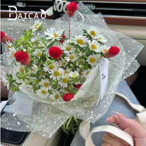 Cầu Vồng tuyết chấm vải tuyn, vật liệu đóng gói Hoa, lưới, DIY handmade tăng gói vải tuyn, nguồn cung cấp Cửa hàng Hoa, Bán buôn. - Product Image 5