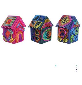 2025 Hot-Selling Sensory Activity Board Silicone Stress Relief Board DIY <b>Puzzle</b> Cube <b>3D</b> Toy Unisex - Product Image 1