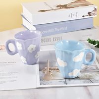 Tasse en céramique de porcelaine fine peinte à la main motif ours, design créatif artisanal, compatible lave-vaisselle et micro-ondes, cadeau idéal pour le café et le lait