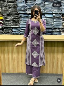 Nueva colección de diseño superéxito de verano de Ethnic Kurti set para mujeres con diseñador de alta calidad y diseño original hecho a mano - Product Image 2