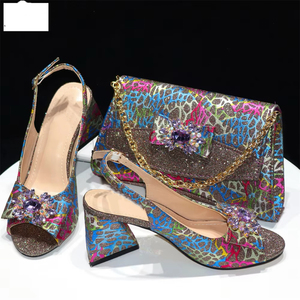 Escarpins à Talons Hauts Assortis Italiens Tendance, Nouveau Design, Prix de Gros, Ensemble Chaussures et Sacs de <span class=keywords><strong>Luxe</strong></span> pour Femmes, Idéal Fêtes - Product Image 3