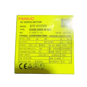 A06B-0089-B103 สำหรับอะไหล่หุ่นยนต์มอเตอร์ไฟฟ้าฟานุคสำหรับตัวควบคุมหุ่นยนต์และระบบประมวลผล - Product Image 4