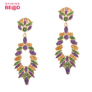 2024 haute qualité en gros 18K hallowing chapelets boucle d'oreille bijoux accessoires femmes boucle d'oreille à la mode balancent chaîne boucles d'oreilles - Product Image 3