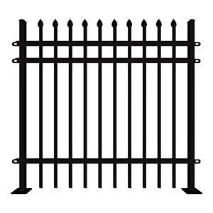 Nhà máy nóng bán ngoài trời kẽm thép hàng rào vườn/trường/Công viên/sân sau giá bán buôn thiết kế mới - Product Image 3