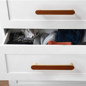 JAYA Modern High Quality Zinc Alloy Hardware Kitchen Cabinet Furniture <strong>Door</strong> Handle Drawer Decorative Leather Handle <strong>Knobs</strong> - Product Image 6