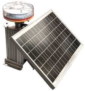 Fotocélula automática para la operación del anochecer al amanecer Luz de obstrucción LED L810 alimentada por energía solar de 12V CC de combustión constante roja - Product Image 4