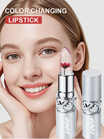 Baume à lèvres à marque privée, changeant de couleur selon la température, hydratant intense, gelée florale, logo personnalisé, maquillage, 15 types d'emballages