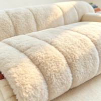 Tissu en velours côtelé teint respirant 100 % polyester tricoté uni CHENXIN, 2,5 cm, poids moyen, 280 GSM, multicolore pour housse de canapé
