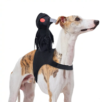 Costume d'Halloween pour chien Grim Reaper, tenue amusante de chevalier squelette en polyéthylène pour petits et moyens chiens