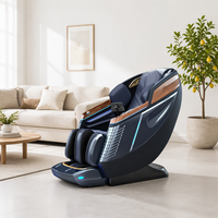 Fauteuil de massage électrique pliable portable en cuir de luxe de haute qualité, zéro gravité, contrôle par écran tactile, Shiatsu AI