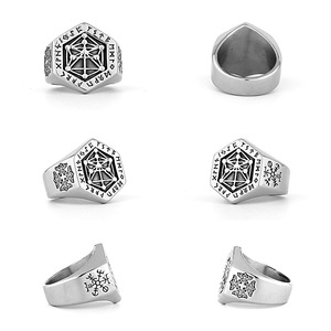 Hip Hop Style Edelstahl Viking Herren <span class=keywords><strong>ring</strong></span> mit Kompass Modischer Edelstahl <span class=keywords><strong>ring</strong></span> für Herren - Product Image 1