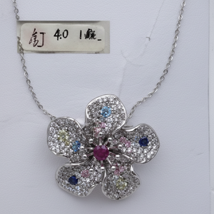 Squisiti orecchini Vintage placcati in oro con perle di zircone di diamanti a forma di cuore per un sontuoso aspetto di fidanzamento alla moda - Product Image 1