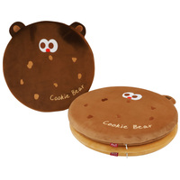 Coussin de siège en mousse à mémoire de forme dessin animé mignon coussin de chaise oreillers lombaires arrondis pour bureau à domicile ou utilisation en voiture
