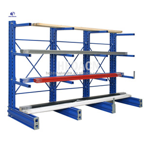 Heda Heavy Duty Cantilever <b>Storage</b> Racks Orange Cantilever <b>Racking</b> Systems Solution Warehouse Cantilever Steel Metal Rack - Product Image 3