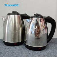 Bouilloire électrique en acier inoxydable de 1,8 L, colorée, prix de gros, YD-182A