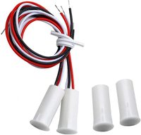Magnétique Capteur magnétique RC-35 NC/NO Encastré Filaire Porte Fenêtre D'alarme Magnétique Interrupteur De Porte Capteur de Contact pour La Maison de Sécurité