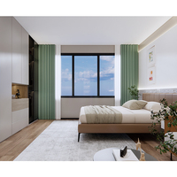 3 4 5 étoiles Ensemble complet de meubles de chambre d'hôtel et d'appartement modernes pour ensembles de chambre à coucher King
