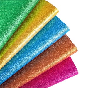 Tessuto in Pelle Sintetica Gree-<span class=keywords><strong>te</strong></span> Ecologico e Inodore con Paillettes Dorate, Morbido, Flessibile, Resistente, Pieghevole, Spessore 0,7mm - Product Image 5
