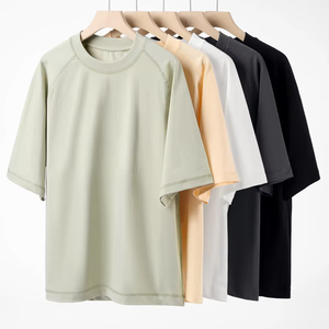 Camiseta Extra Grande para Hombre, 100% Algodón, Transpirable, de Secado Rápido, Cuello Redondo, Manga Corta, Informal, para Verano - Product Image 1