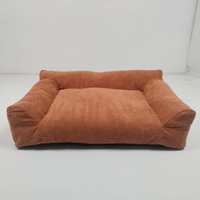 Canapé chauffant pour animaux de compagnie, lit pour chien, coussin chauffant électrique, canapé en velours côtelé, cama calefactable para perros, tapis chaud lavable pour l'hiver
