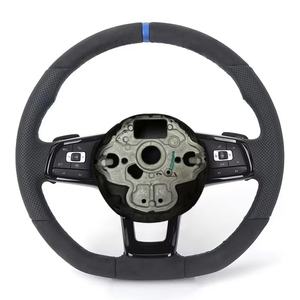 Volante de Cuero Alcantara Personalizado para Volkswagen VW Golf Passat Polo Jetta Caddy <span class=keywords><strong>GTI</strong></span> <span class=keywords><strong>TCR</strong></span> - Product Image 2