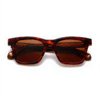 Lunettes de soleil rectangulaires unisexes, monture intégrale en écaille de tortue, protection UV400, protection solaire pour adultes