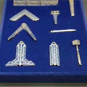 Masonic Masonic Custom Jewelry Box Masonic Gift 9 Pieces Of Freemasons