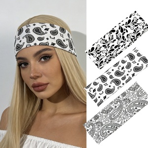 Bandas Elásticas para el Cabello Deportivas, Bandas para el Cabello de Yoga Absorbentes de Sudor, Diadema para Mujeres y Hombres, Turbante para Correr, Fitness, Gimnasio, <span class=keywords><strong>Bandana</strong></span> para la Cabeza - Product Image 1