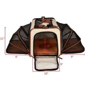 पहियों के साथ वियोज्य वाहक पालतू ट्राली के साथ पालतू घुमक्कड़ वाहक कुत्तों और बिल्लियों के लिए विस्तार योग्य पालतू वाहक रोलिंग - Product Image 5