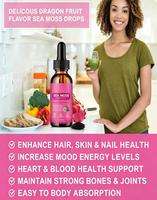 Suplemen Diet Cairan Sea Moss 60ml Label Pribadi Khusus, Multi-Bahan, Mendukung Kekebalan Tubuh, Kesehatan Kulit & Rambut