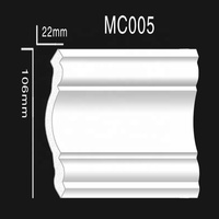 Moldura de rodapié de cornisa de techo PS de poliuretano de diseño moderno para decoración de interiores para apartamentos
