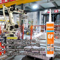Scellant silicone acétique multi-usages 300 ml pour verre, transparent, durcissement rapide, étanche, mastic silicone GP, usine OEM