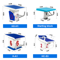 Banc de départ de compétition standard international Fenlin pour piscines et accessoires pour plateforme de saut et départ en natation