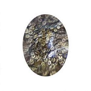 Factory Wholesale Eco-Friendly 5mm Bulk Loose <b>Sequins</b> Gold Silver Black PVC DIY Crafts Garment Accessories Customized HONEY LACE - Product Image 1