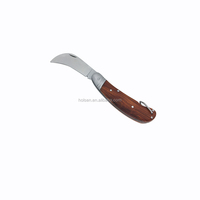 Couteau de greffage professionnel HOLSEN Garden en acier inoxydable, couteau en acier inoxydable