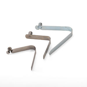 เหล็กสปริงเคลือบผงขึ้นรูปด้วยกรรมวิธีปั๊มขึ้นรูปโลหะ<span class=keywords><strong>แผ่น</strong></span>แบบกำหนดเองได้อย่างแม่นยำ สำหรับคลิปล็อคเสาเต็นท์ - Product Image 3