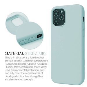 Funda de silicona líquida Compatible con <span class=keywords><strong>Iphone</strong></span> 11, 12, Protección corporal a prueba de golpes, <span class=keywords><strong>2020</strong></span>, venta al por mayor - Product Image 4
