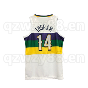 Vente en gros d'uniformes de basket-ball en maille respirante 100% polyester de style américain personnalisés <span class=keywords><strong>WILLIAMSON</strong></span> Broderie rapide de qualité supérieure - Product Image 4