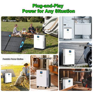 Estación <span class=keywords><strong>de</strong></span> energía portátil <span class=keywords><strong>generador</strong></span> solar 5000W recargable <span class=keywords><strong>de</strong></span> iones <span class=keywords><strong>de</strong></span> litio LiFePO4 <span class=keywords><strong>generador</strong></span> <span class=keywords><strong>de</strong></span> UPS doméstico 220V ciclo profundo 5KWH estación - Product Image 5