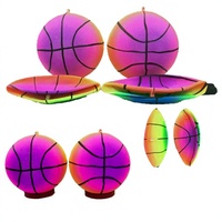 Ballon de basketball gonflable en plastique pour fitness, idéal pour les personnes d'âge moyen, les personnes âgées et les enfants - Balançoire élastique pour la danse carrée