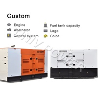 Générateur diesel silencieux triphasé 200 kW 250 kVA 220 V 12 V CC avec AVR, démarrage automatique, ATS, 1800 tr/min pour utilisation dans les mines