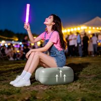 Nouveau Tabouret Gonflable pour Festival de Musique, Repose-Pieds Épaissi Gonflable par Pression, Coussin de Siège Gonflable Portable d'Extérieur, Vente en Gros