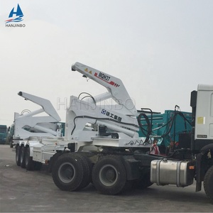 3 סרנים משאית מנוף 20ft 40ft מרים/שיפטר סוג מיכל צד מטעין קרוואן למחצה למכירה - Product Image 4